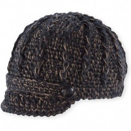 Skullies & Beanies Women's Clara Knit Brim Beanie - Black - CG12NTBMZMV $25.86