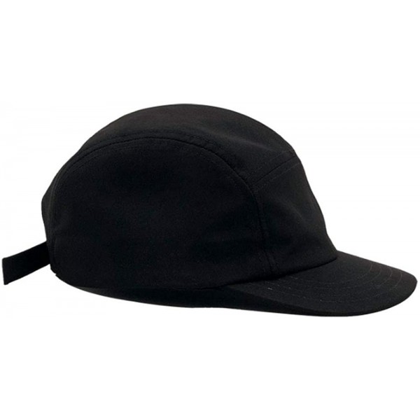 Baseball Caps 5 Panel Sun Hat Cap Unique Quick Drying Design Short Brim Bump Cap - Gd02-black - CW18RC3Z7CX $18.90