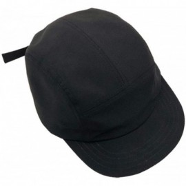 Baseball Caps 5 Panel Sun Hat Cap Unique Quick Drying Design Short Brim Bump Cap - Gd02-black - CW18RC3Z7CX $18.90