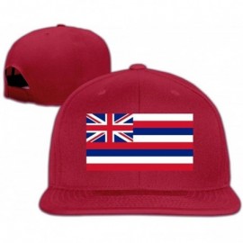 Baseball Caps Flag of Hawaii Adjustable Trucker Caps Unisex Sandwich Hats - C318I7AXT2T $21.99