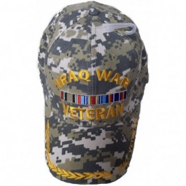 Baseball Caps Iraq War Veteran Camo Style Embroidered Baseball Cap Ball Hat Iraqi Freedom - CF112G53FMT $11.44