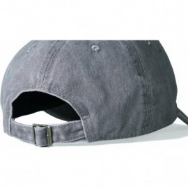 Baseball Caps Men Women Plain Cotton Adjustable Washed Twill Low Profile Baseball Cap Hat(A1008) - A-grey - C118T3C4T4I $11.12