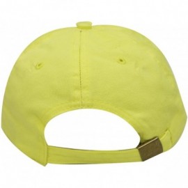 Baseball Caps Bad Hair Day Cotton Baseball Caps - Lemon - CR183NK20O3 $13.41