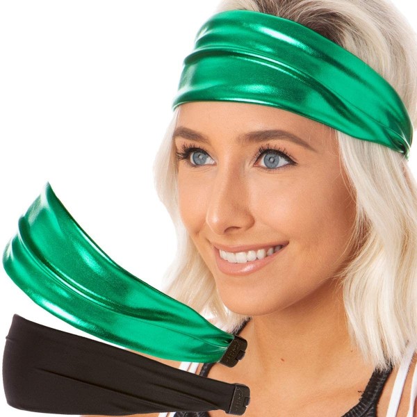 Headbands Irish Green Headband St Patricks Day Accessories Clover Shamrocks Headband Xflex Gift Packs - CG194UCA8MN $13.44