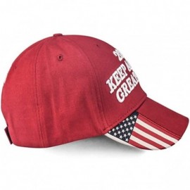 Baseball Caps Trump 2020 Keep America Great Campaign Embroidered USA Flag Hats Baseball Trucker Cap for Men and Women - C718Y...