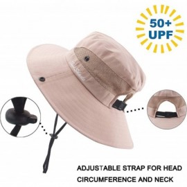 Sun Hats Women's Summer Mesh Wide Brim Sun UV Protection Hat with Ponytail Hole - Pure Pink - CE18S9Q603A $16.32