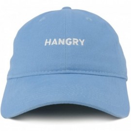 Baseball Caps Hangry Embroidered 100% Cotton Adjustable Cap - Carolina Blue - CI12NFG1GIO $33.51