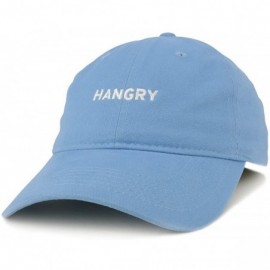 Baseball Caps Hangry Embroidered 100% Cotton Adjustable Cap - Carolina Blue - CI12NFG1GIO $18.28