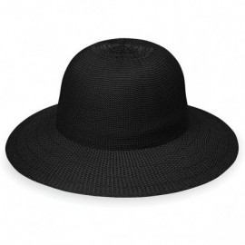 Sun Hats Women's Victoria Sport Hat - Sporty and Compact - Black - C4189A4ANQS $30.09