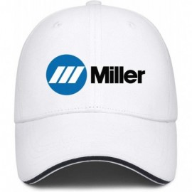 Baseball Caps Mens Miller-Electric- Baseball Caps Vintage Adjustable Trucker Hats Golf Caps - White-84 - CV18ZLEZ00C $13.47