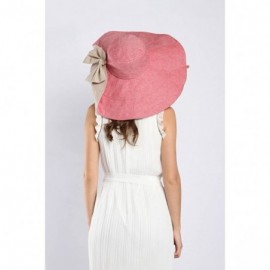 Sun Hats Women's UV Sun Protection Beach Wide Brim Fishing Hat - Red - C012NVE7UEF $22.11