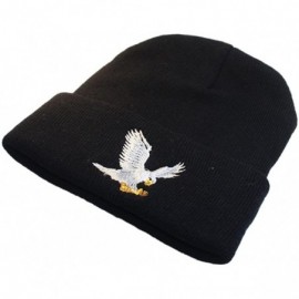 Skullies & Beanies Men's Winter ski Cap Knitting Skull hat - Eagle Black - C7187TG43X9 $13.22