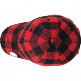 Baseball Caps Casual Lumberjack Plaid Suede Corduroy PU Melange Cap Dad Hat 6 Panel Baseball Classic Adjustable Soft - CQ12LL...