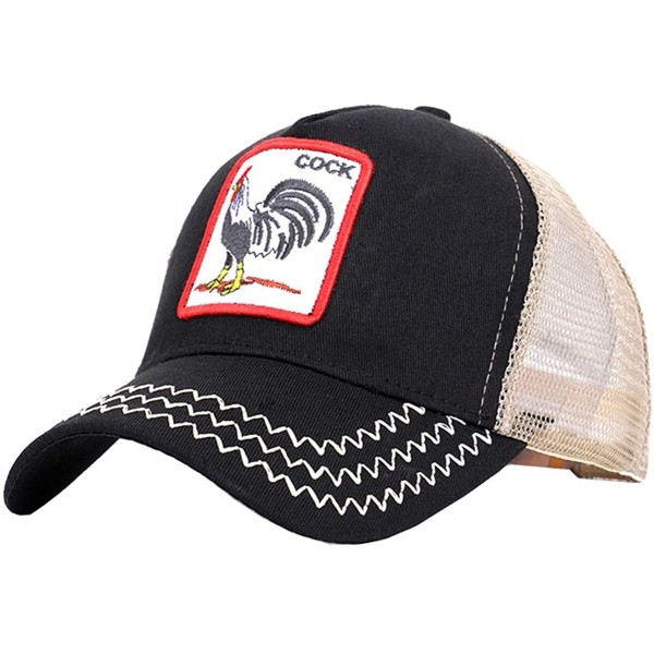 Baseball Caps Cock-Trucker Animal Hats Mesh Unisex Embroidered Snapback Adjustable - U1 - CP18QDKQCS8 $10.76