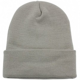 Skullies & Beanies Soft Winter Knit Cuff Beanie Unisex All Seasons Men and Women - Grey - CP188CT5KA8 $8.63