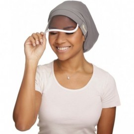 Rain Hats Women's Rain Hat- Waterproof- Sun Protection- Satin-Lined- Packable - Grey - CM187RH7AKX $29.37