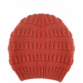 Skullies & Beanies Unisex Cabel Knit Lined Beanie Skull Winter Warm Strech Hats for Women Men Slouchy Soft Thick Knit Caps - ...