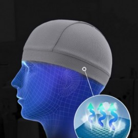 Skullies & Beanies Moisture Wicking Cooling Helmet Running - Gray - CE18GZEIOKX $11.03