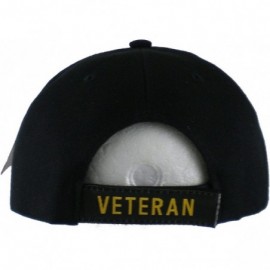 Baseball Caps Purple Heart Vietnam Veteran Red Letter Shadow Mens Cap - Black - CY11RM987UJ $17.05