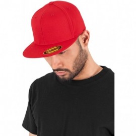 Baseball Caps Men's Premium 210 Fitted Cap - Red - CP11IMXRFJN $22.34