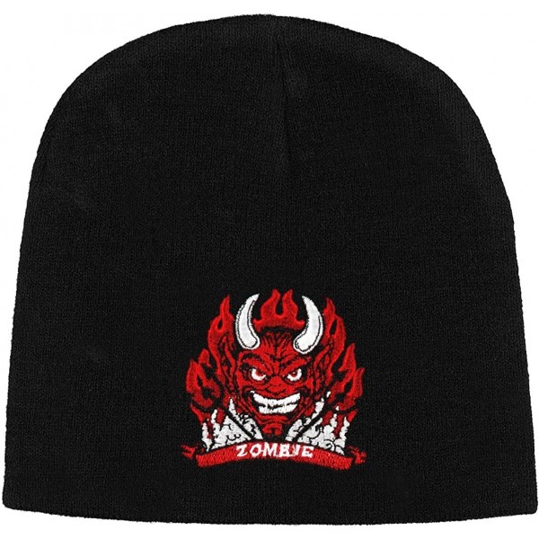 Skullies & Beanies Men's Red Devil Beanie Black - C0125IVCUYB $26.74