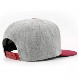 Baseball Caps Vintage Snack Food Printing Hat Athletic Twill Trucker Cap for Men - Burgundy-3 - C018TEM738Z $15.87