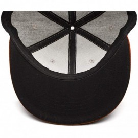 Baseball Caps Vintage Snack Food Printing Hat Athletic Twill Trucker Cap for Men - Burgundy-3 - C018TEM738Z $15.87