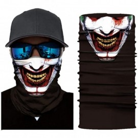 Balaclavas Seamless Face Mask Neck Gaiter UV Protection Windproof Face Mask Scarf - Clown a - CK194KZUQ5Y $11.40