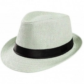 Sun Hats Unisex Summer Round Shape Sunscreen Patchwork Beach Hat Sun Hats - Milk White - CZ18R9H33YC $28.38