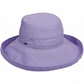 Sun Hats Women's Cotton Hat with Inner Drawstring and Upf 50+ Rating - Lavender - CL11S70WT6Z $37.30