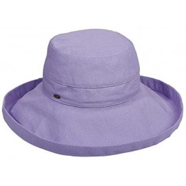 Sun Hats Women's Cotton Hat with Inner Drawstring and Upf 50+ Rating - Lavender - CL11S70WT6Z $37.30
