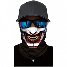 Balaclavas Seamless Face Mask Neck Gaiter UV Protection Windproof Face Mask Scarf - Clown a - CK194KZUQ5Y $11.40