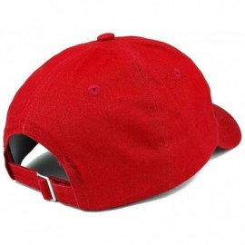 Baseball Caps World's Greatest Grandpa Embroidered Low Profile Soft Cotton Baseball Cap - Vc300_red - CR18QEIYTNH $17.96