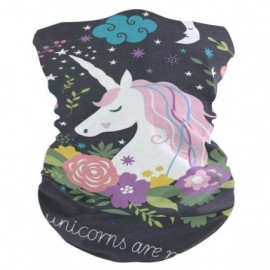 Headbands Floral Unicorns Face Mask UV Sun Mask Dust Wind Neck Gaiter Magic Bandana - as color 3 - CW197S45575 $12.94