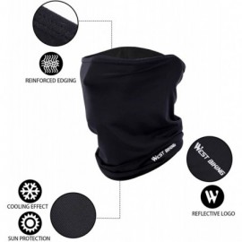 Balaclavas Ice Silk Breathable Balaclava- Versatile Face Mask Neck Gaiter- Riding Running Headwear for UV Wind Dust - Black -...