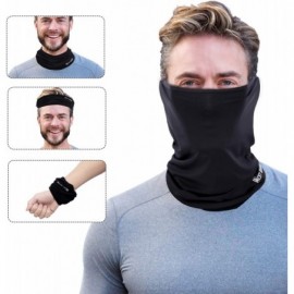 Balaclavas Ice Silk Breathable Balaclava- Versatile Face Mask Neck Gaiter- Riding Running Headwear for UV Wind Dust - Black -...