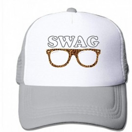 Baseball Caps Trucker Mesh Hat Baseball Caps Swag Leopard Adjustable Snapback Hats - Ash - C918IGDIXIT $32.43