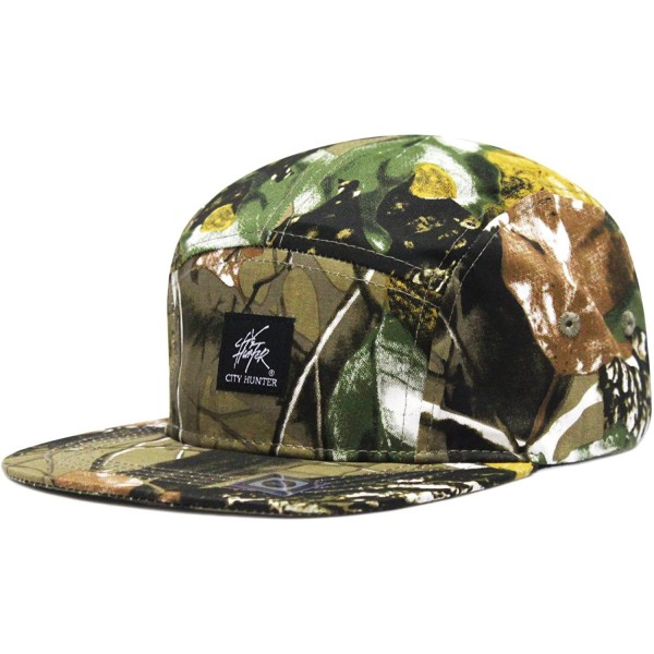 Sun Hats Camouflage All Over 5 Panel Biker Hat (Autumn Camo) - CY11JAGSIMN $35.41