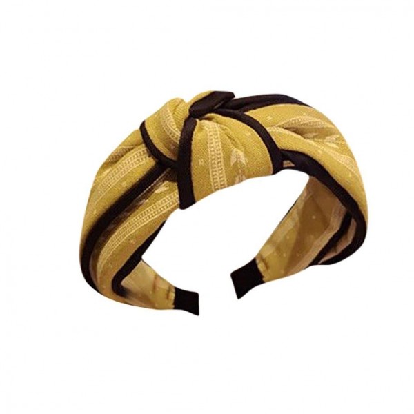 Sweatband Lightweight Headbands - Yellow - CK18H2AHD3M