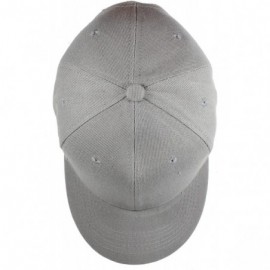 Baseball Caps Plain Blank Baseball Caps Adjustable Back Strap Wholesale LOT 12 PC'S - Light Gray - CY12O816WNC $19.79