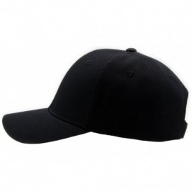 Baseball Caps Baseball Cap Men Women - Classic Adjustable Plain Hat - Black - CG17YKI873E $7.12