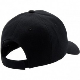 Baseball Caps Baseball Cap Men Women - Classic Adjustable Plain Hat - Black - CG17YKI873E $7.12