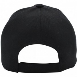 Baseball Caps Baseball Cap Men Women - Classic Adjustable Plain Hat - Black - CG17YKI873E $7.12