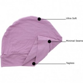 Skullies & Beanies Chemo Beanie Sleep Cap with Pink and Gold Flower - Rose - CG182356UQN $11.07