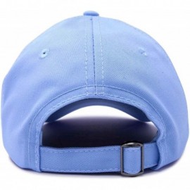 Baseball Caps Giraffe Baseball Cap Soft Cotton Dad Hat Custom Embroidered - Light Blue - CS180YXL0AG $12.07