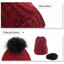 Skullies & Beanies Unisex Thick Wool Knit Baggy Slouchy Beanie Hat Watch Cap for Men Women - 89253_beige - C018AQ798QD $12.68