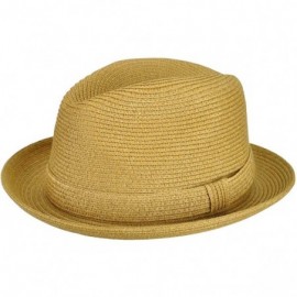 Fedoras Men Theo Braided Fedora - Natural - CP17YSN2ZG3 $31.47