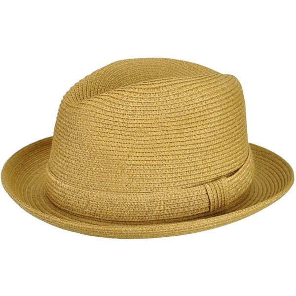 Fedoras Men Theo Braided Fedora - Natural - CP17YSN2ZG3 $31.47