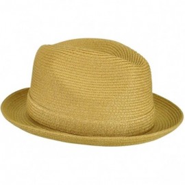 Fedoras Men Theo Braided Fedora - Natural - CP17YSN2ZG3 $31.47