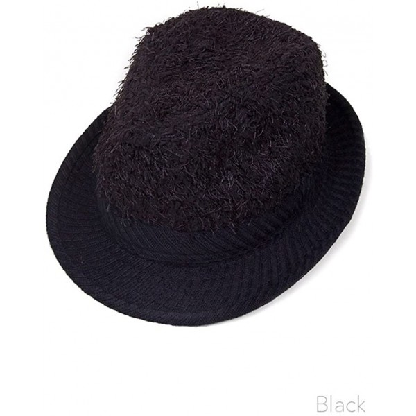 Fedoras Classic Unisex Fashion Fedora Hat - Ht1113_bk - CP17YU78Z2L $14.34